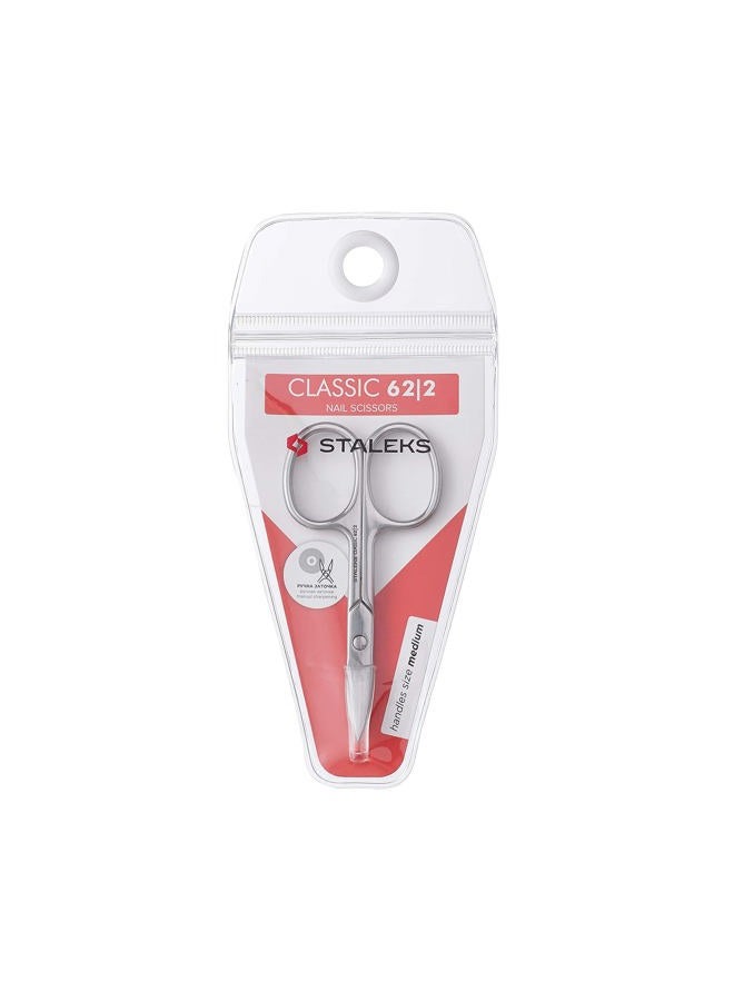 STALEKS Classic Nail Scissors 62 Type 2 – High-Quality Manicure Scissors – Premium Stainless Steel Beauty Scissors – Durable Nail Scissors Curved Blades for a Neat and Precise Cut - Image 1