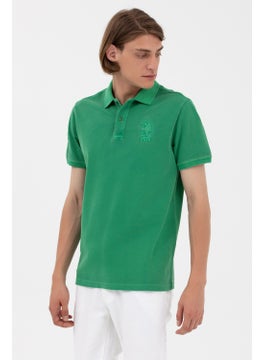 U.S. Polo Assn. بيس. جمعية بولو. تيشيرت رقبة بولو للرجال عادي المقاس أخضر 1573851  - Image 2