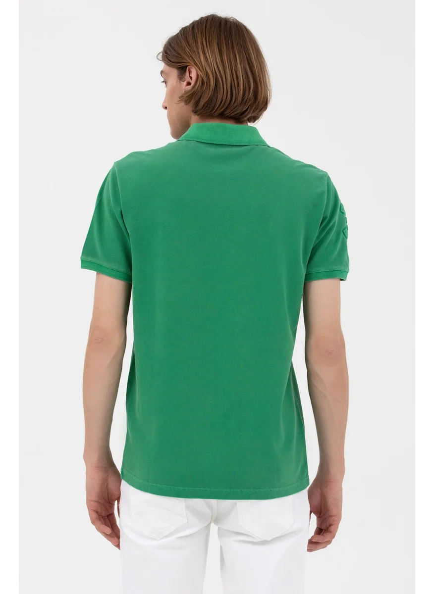 U.S. Polo Assn. BASE. Polo Assn. Polo Neck Regular Fit Green Men's T-Shirt 1573851