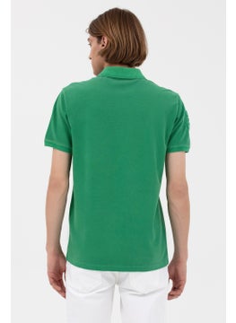 U.S. Polo Assn. بيس. جمعية بولو. تيشيرت رقبة بولو للرجال عادي المقاس أخضر 1573851  - Image 3