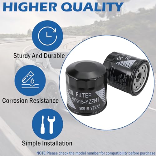 Kefly 90915-YZZF2 Engine Oil Filters 90915-YZZN1 Fits for Toyota RAV4 Camry Corolla Prius Highlander Avalon Lexus Replaces 90915-10009 90915-YZZE1 (6-Pack) - Image 4