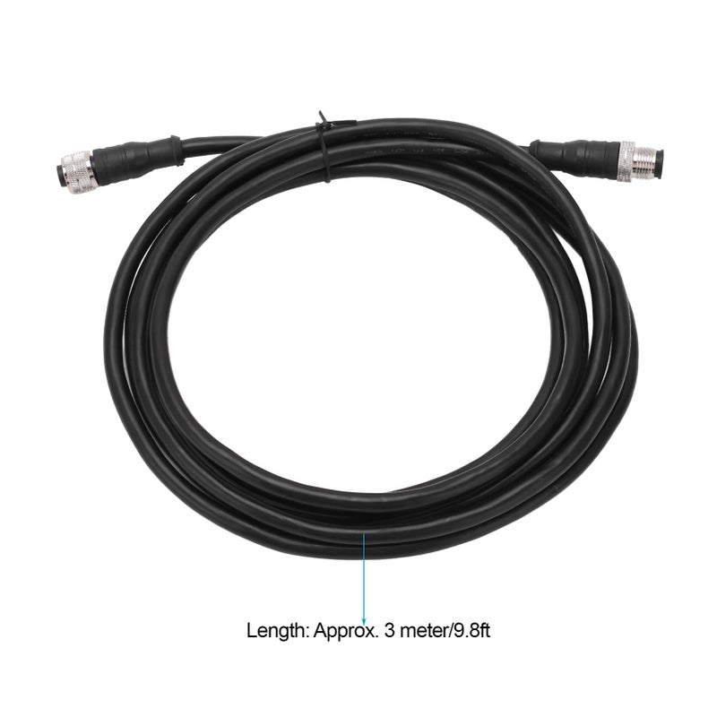كابل العمود الفقري NMEA 2000 5 دبوس 3 متر IP67 ABS معدني بحري - Image 3