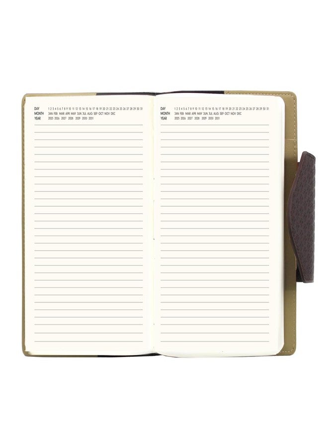Viva SONATA Hard Bound Multidated Diary | A5 | 70 Gsm |400 Ruled Pages | (5.9X8.26 Inches), Journal For office and home (BROWN) - Image 2