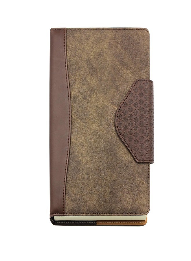 Viva SONATA Hard Bound Multidated Diary | A5 | 70 Gsm |400 Ruled Pages | (5.9X8.26 Inches), Journal For office and home (BROWN) - Image 1