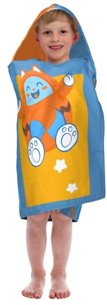 Jay Franco Blippi Bath Pool Beach Hooded Towel - Super Soft & Absorbent Kids Blue Cotton Towel - Image 2