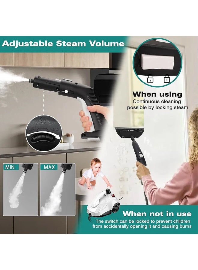 ET-LIFE Steam Cleaner, 5Bar Steam Pressure, 5-8Min Heating Time, 2000W, 2L, for Floor Cleaning/Car Cleaning/Sofa Cleaning/Kitchen Cleaning/Toilet Cleaning/Washer Cleaning/Housekeeping - Image 3