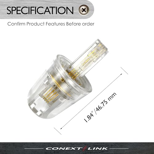 Conext Link Telephone Handset Phone Coil Cord Swivel Twist Top Untangle Detangler RJ11 4P4C - Image 3