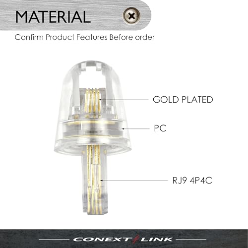 Conext Link Telephone Handset Phone Coil Cord Swivel Twist Top Untangle Detangler RJ11 4P4C - Image 2