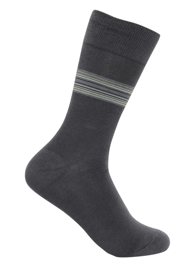 BYC MEN'S FORMAL SOCKS (PACK OF 3) - CHARCOAL GREY