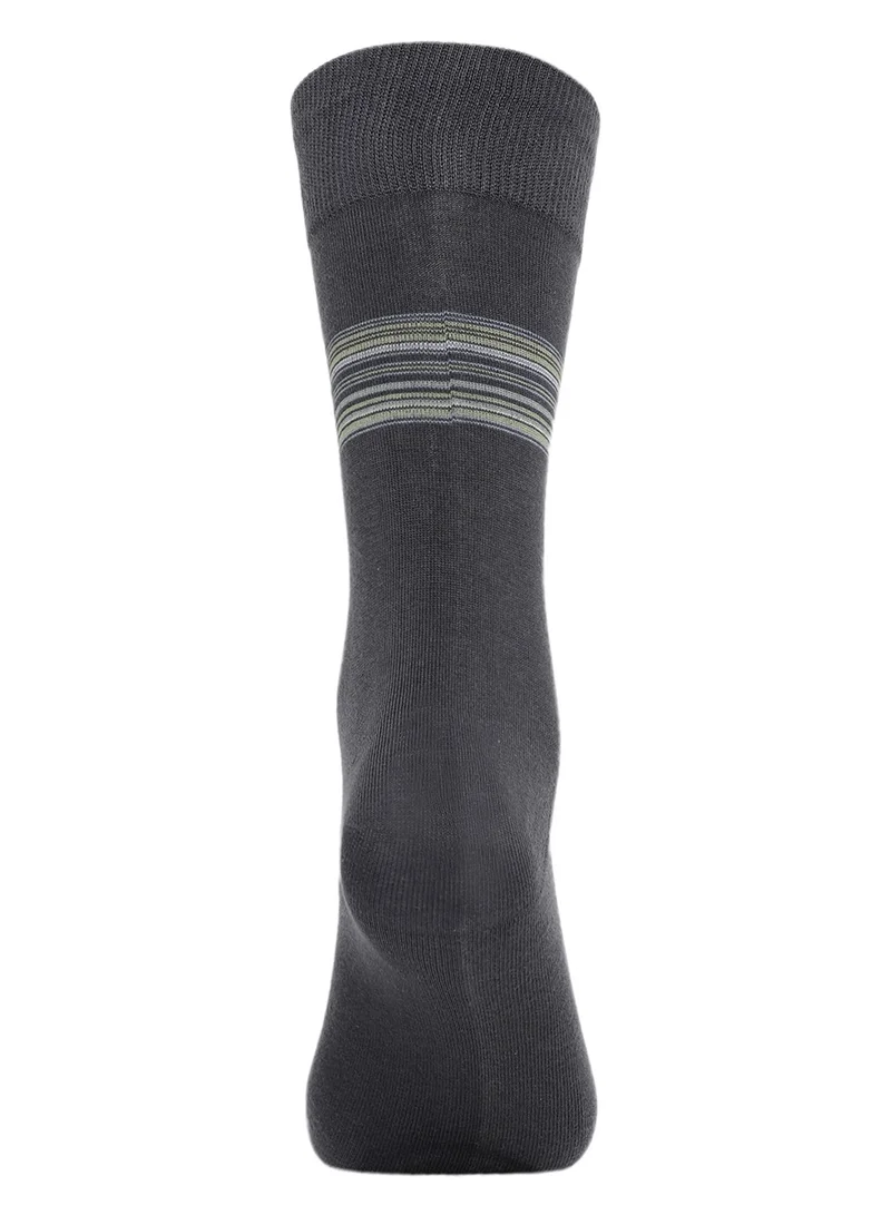 BYC MEN'S FORMAL SOCKS (PACK OF 3) - CHARCOAL GREY