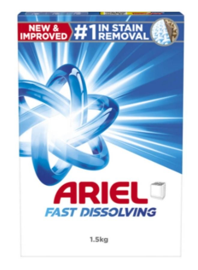 Ariel Original Laundry Detergent Powder Semi Automatic 1.5kg - Image 1