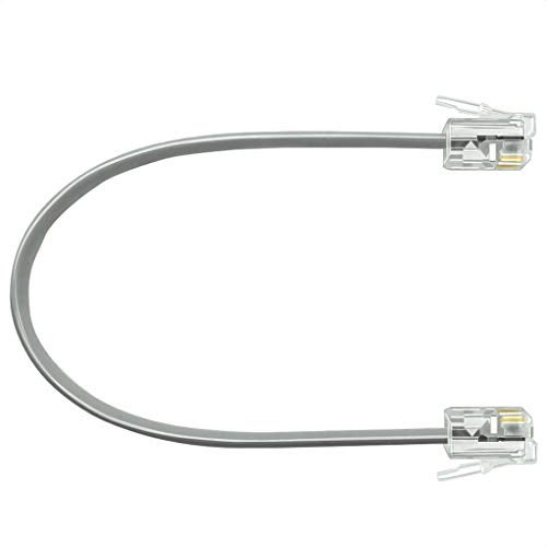 NECABLES 6 Inch Short Telephone Cord Phone Cable Wall Phone Cord for Landline RJ11 6P4C Male to Male - Image 5