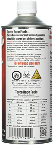 Torco F500010T Unleaded Fuel Accelerator - 32 oz. Bottle, (Case of 6) - Image 2