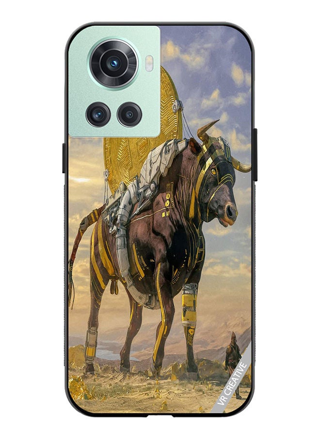 VR CREATIVE Protective Case Cover For OnePlus 10R Bitcoin Horse Design Multicolour - Image 1