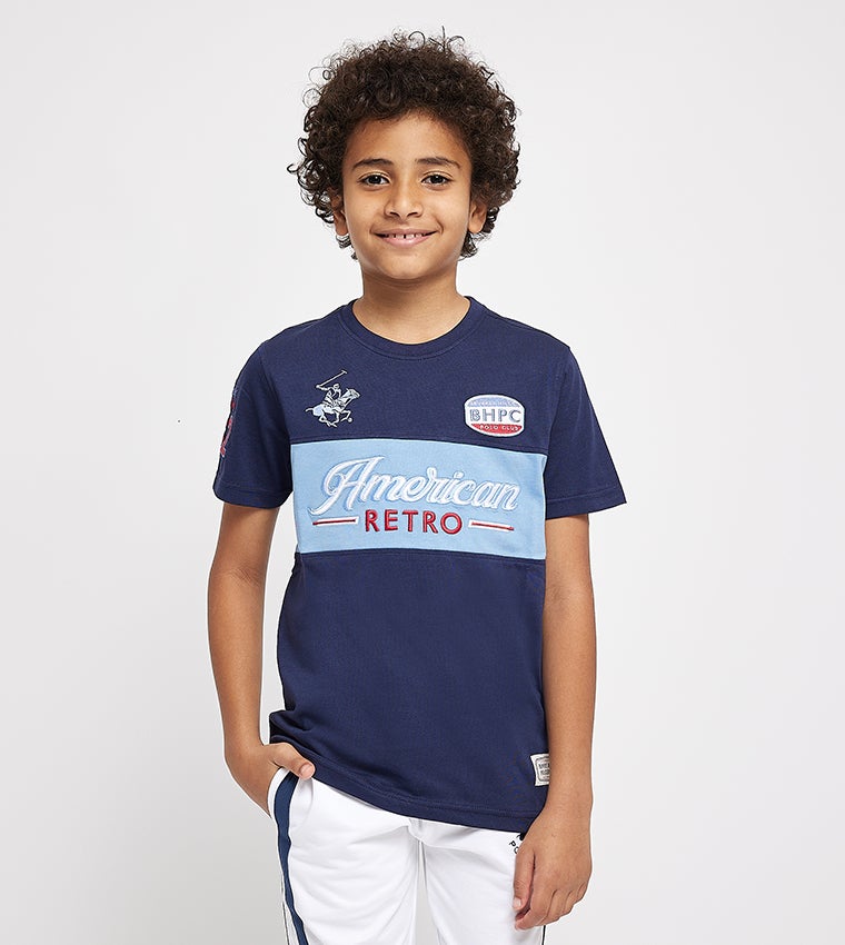 BEVERLY HILLS POLO CLUB Printed Crew Neck T-Shirt