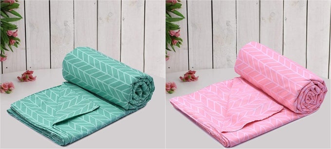 SUPER SOFT BRUSHED MICROFIBER COTTON SINGLE DUVET COVERSPACK OF 260X90INCHES DUVET COVERCOMFORTER COVERRAJAI COVERFLORALBLANKET COVERQUILT COVER WITH ZIPPER WITH FOUR CORNER TIES