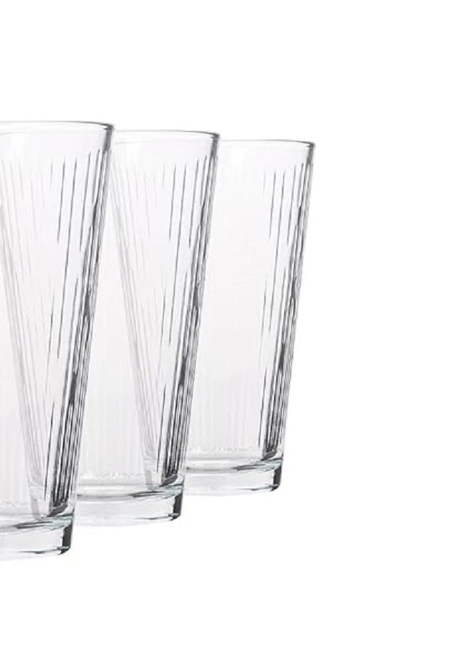 LAV 3 Pieces Nora Long Drink Tumbler Set 325 Ml - Clear  - Image 2