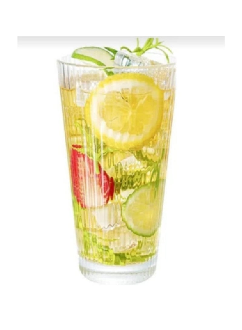 LAV 3 Pieces Nora Long Drink Tumbler Set 325 Ml - Clear  - Image 5
