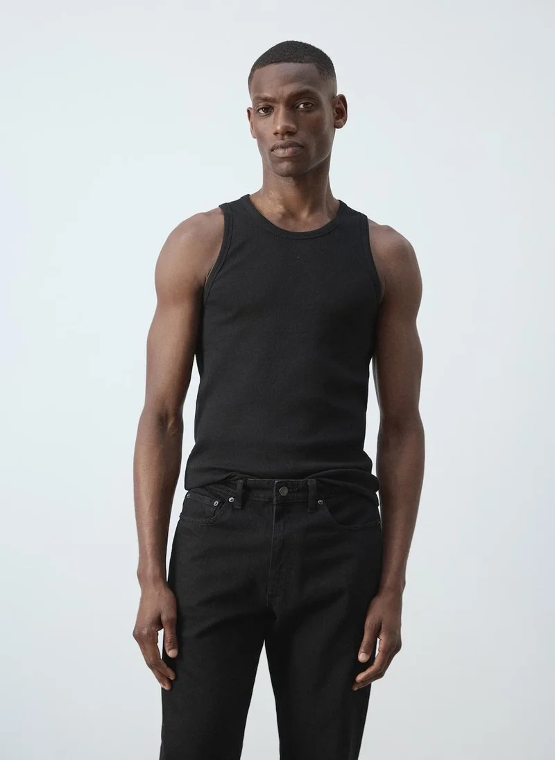 Slim-Fit Cotton Tank Top