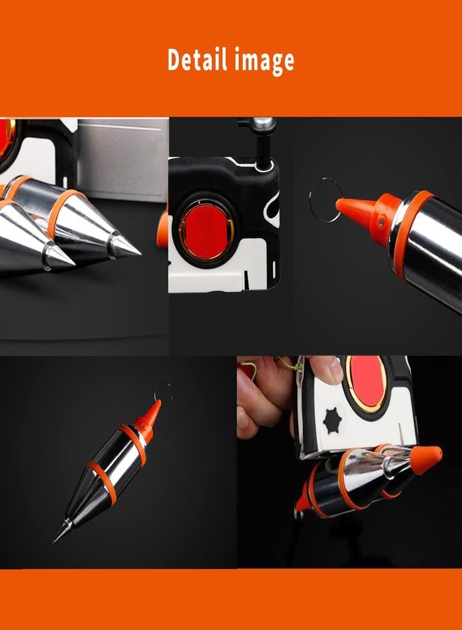 Jadeshay Magnetic Plumb Bob Setter, 4.5m Recoil Cord Auto-Lock with Strong Magnet & Adjustable Resistance, Quick-Stabilizing Layout Tool for Carpentry, Masonry, Wall Alignment - Image 5