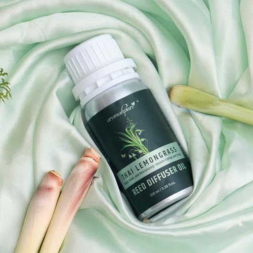 Aromahpure Reed Diffuser Oil 100ml |Lemongrass Fragrance Refill Reed Oil for Diffuser Set | IFRA-compliant Reed Diffuser Oil for home & Bathroom Fragrance Diffusers | Reed sticks not included - Image 5