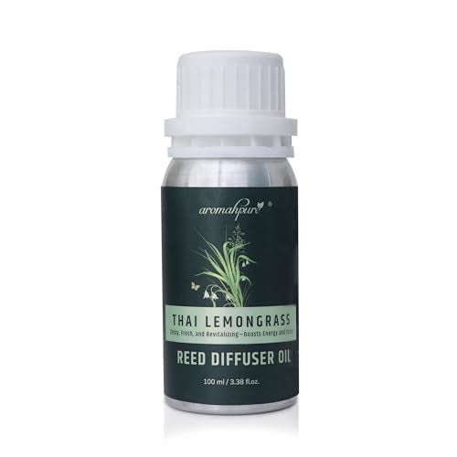 Aromahpure Reed Diffuser Oil 100ml |Lemongrass Fragrance Refill Reed Oil for Diffuser Set | IFRA-compliant Reed Diffuser Oil for home & Bathroom Fragrance Diffusers | Reed sticks not included - Image 1
