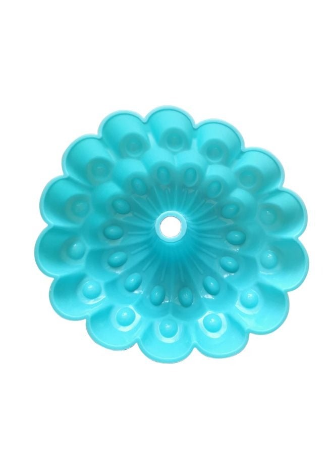 asmat Blooming Silicone Cake Mould – Floral Inspired Baking Tool,Durable Blue Silicone Cake Mold ,Sculptural Elegance for Bakers  - Image 2