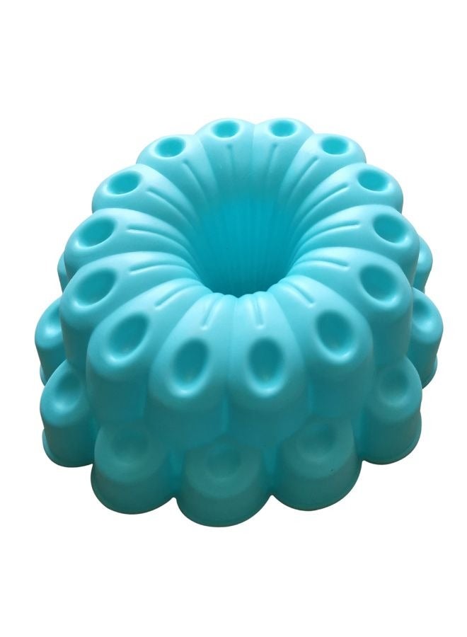 asmat Blooming Silicone Cake Mould – Floral Inspired Baking Tool,Durable Blue Silicone Cake Mold ,Sculptural Elegance for Bakers  - Image 3