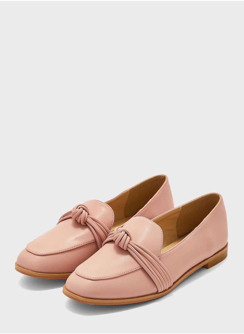 ELLA - Bow Flat Loafers - Image 1
