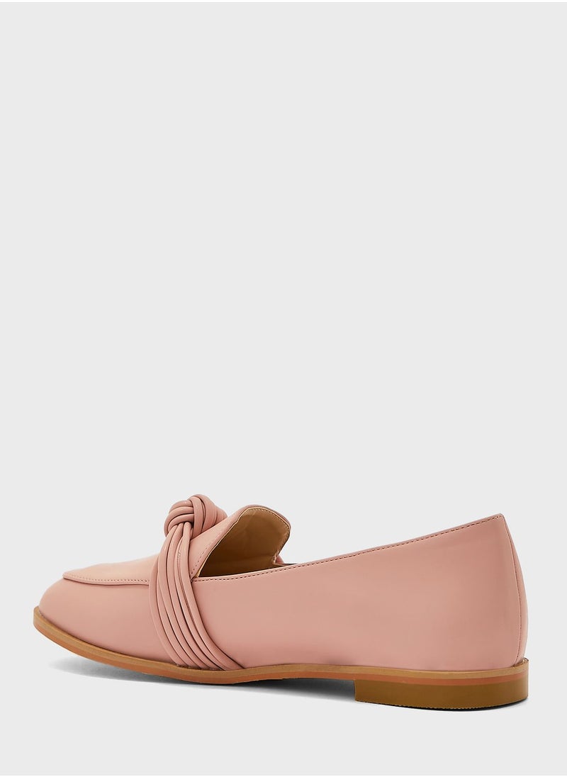ELLA - Bow Flat Loafers - Image 1