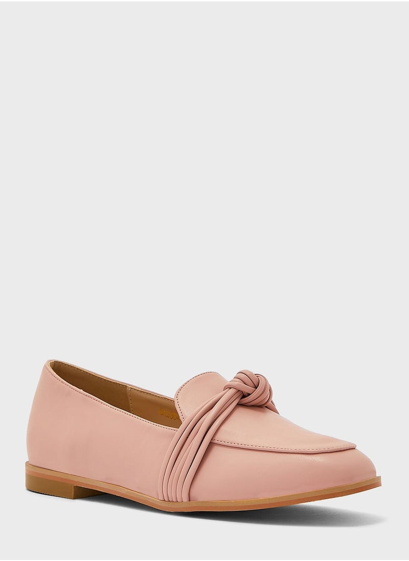 ELLA - Bow Flat Loafers - Image 1