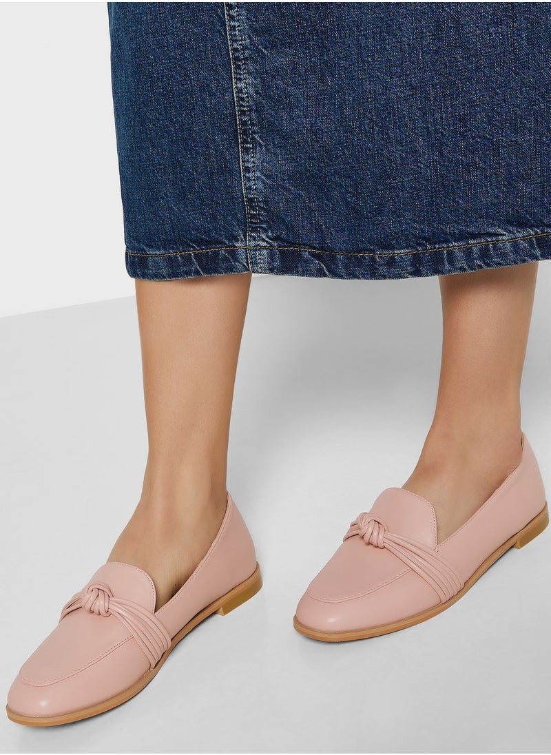 ELLA - Bow Flat Loafers - Image 1