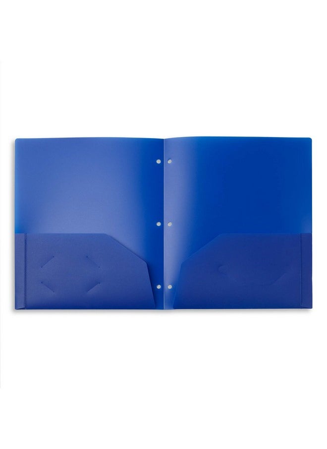 Multicolor Plastic Two Pocket Folders With 3 Holes Plastic Folders With 2 Pockets And Business Card Slot 3 Hole Punched 2 Pocket Folders For School Home And Work 6 Pack