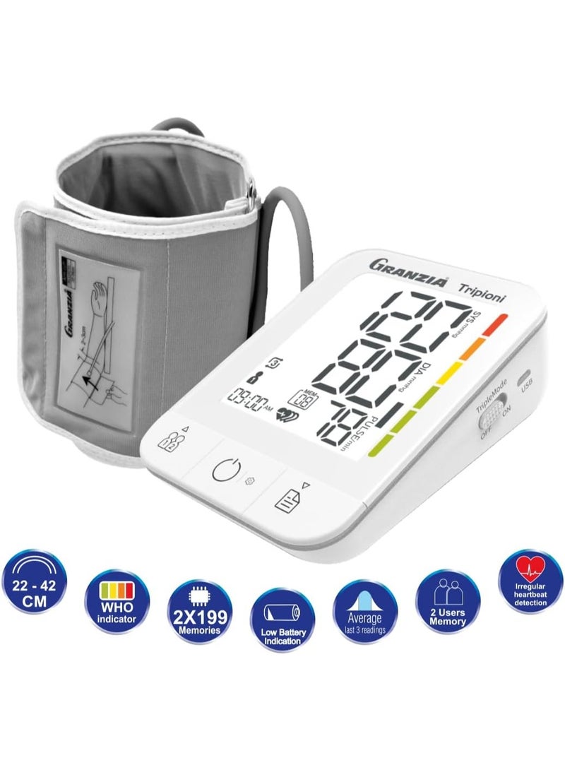 جرانزيا هاز ضغط قياس الدم ديجيتال تريبيوني لقياس قياس الضغط بمعدل ثلاثي - Image 3