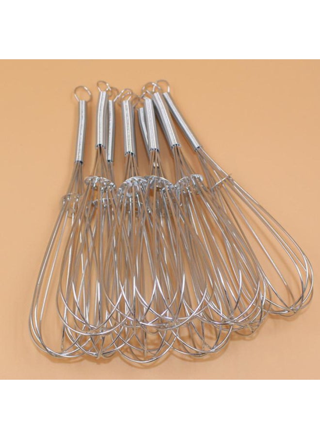 Generic Kitchen Gadgets Manual Spring Handle Egg Beater Five-line Egg Mixer Stainless Steel 5-line Milk Beater-Color:Spring Handle# C03AM#  - Image 3