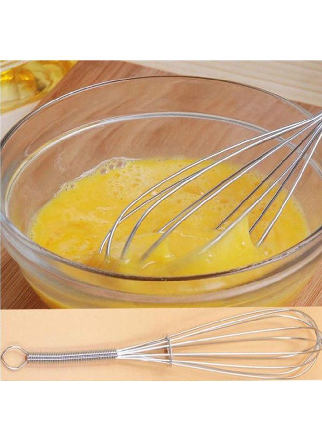 Generic Kitchen Gadgets Manual Spring Handle Egg Beater Five-line Egg Mixer Stainless Steel 5-line Milk Beater-Color:Spring Handle# C03AM#  - Image 2