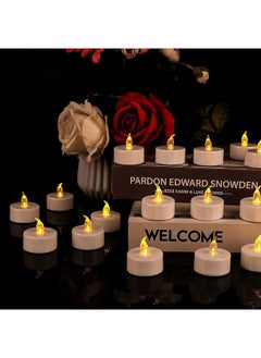 MARKQ Flameless Tea Light Candles [12 Pack] Battery Operated Flickering LED Candles with Warm White Light for Wedding, Birthday Party, Holidays, Eid Ramadan Home Decoration  - Image 4