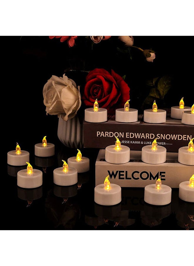 MARKQ Flameless Tea Light Candles [12 Pack] Battery Operated Flickering LED Candles with Warm White Light for Wedding, Birthday Party, Holidays, Eid Ramadan Home Decoration  - Image 4