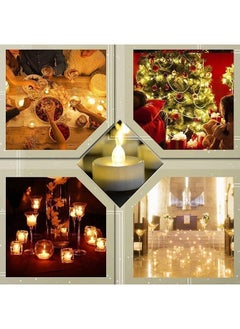 MARKQ Flameless Tea Light Candles [12 Pack] Battery Operated Flickering LED Candles with Warm White Light for Wedding, Birthday Party, Holidays, Eid Ramadan Home Decoration  - Image 3