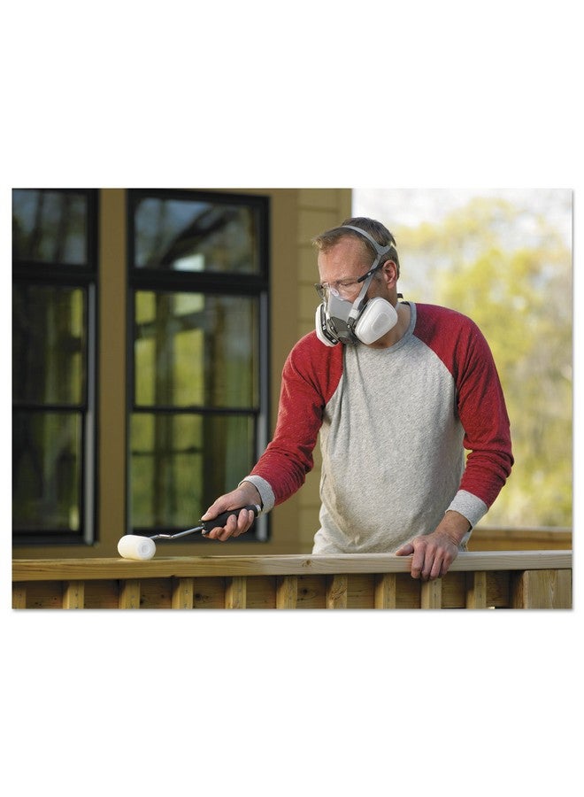 3M 3M P95/OV Paint Project Reusable Respirator 6211, Medium Size, NIOSH-APPROVED Organic Vapor Cartridge & P95 Rated Filters, Lightweight, Flexible, Thermoplastic Faceseal For Comfort (6211P1-DC) - Image 5