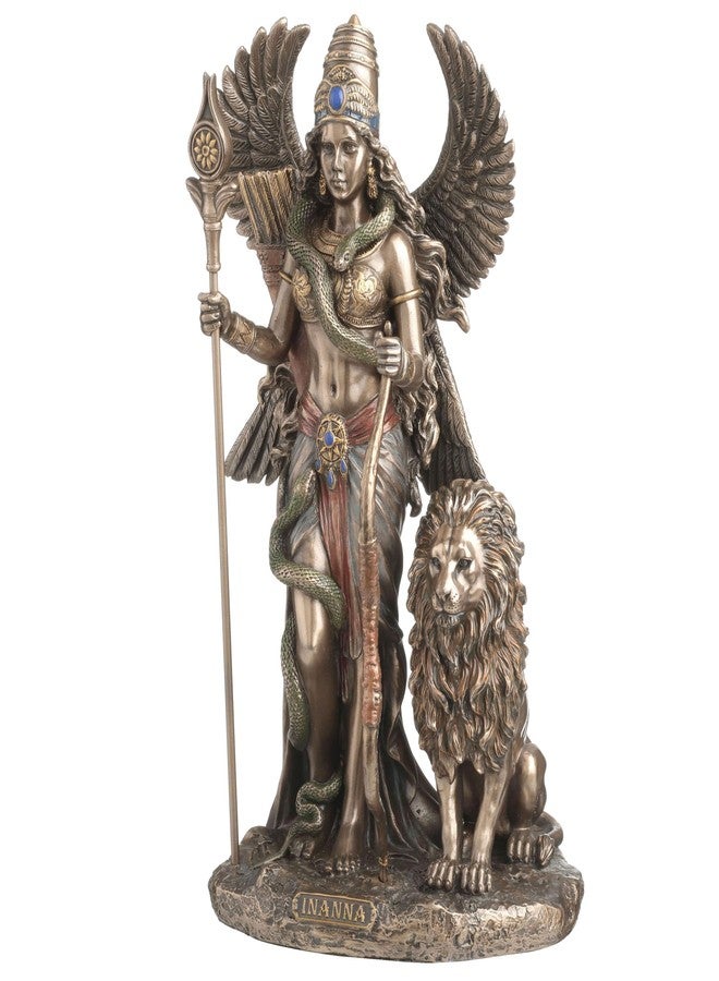 Veronese Design 9 1/8 Inch Inanna The Sumerian Goddess of Love and War Cold Cast Resin Bronze Finish Ancient Goddess Statue - Image 2