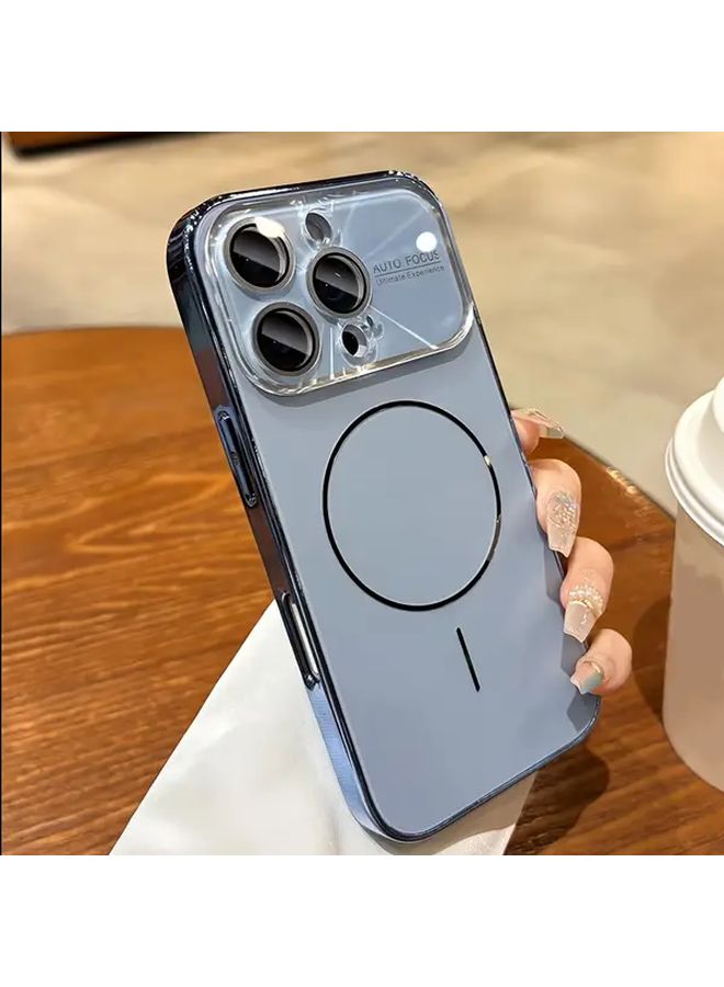 حافظة هاتف iPhone 17 Pro من Luxury Laser AG Glass بلون البرتقالي بتصميم نافذة كبيرة متدرج - Image 5