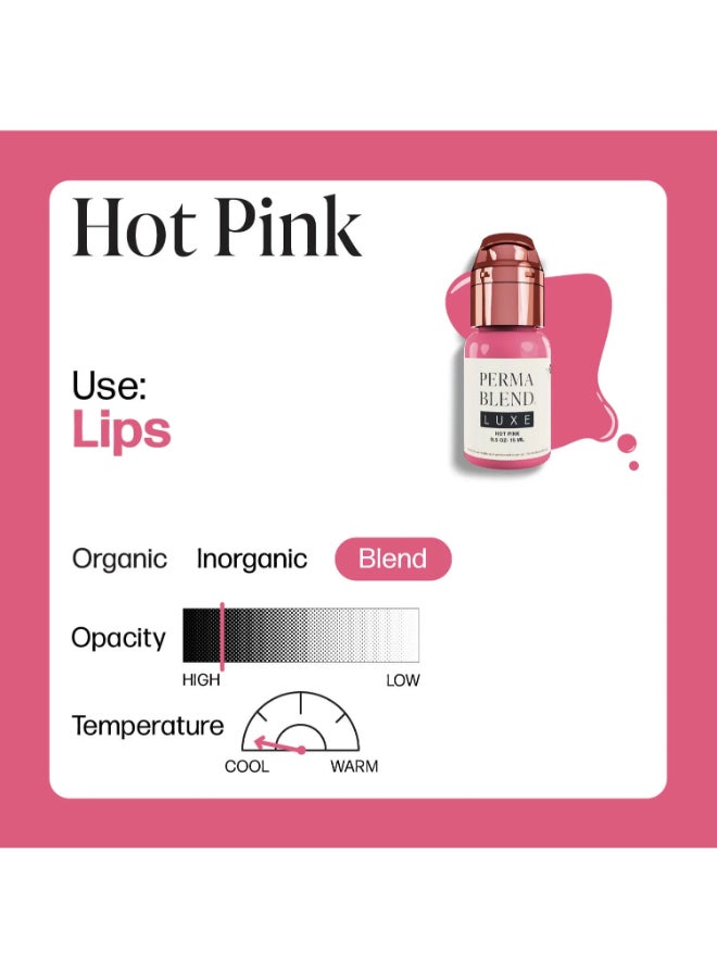Perma Blend صبغات شفاه فاخرة وردي ساخن 15 مل Lxhp1/2-S - Image 2