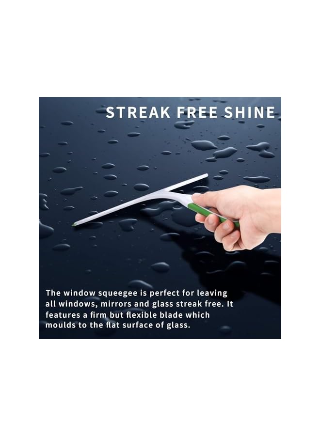 Quick water removal: The scraping surface is flat and can be formed on a flat surface such as glass. The scraping is quick and clean without leaving water marks, without damaging the surface of the sc