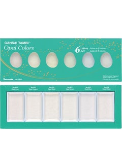 Gansai Tambi Opal Colors Tablet Watercolor Set 6 Colors