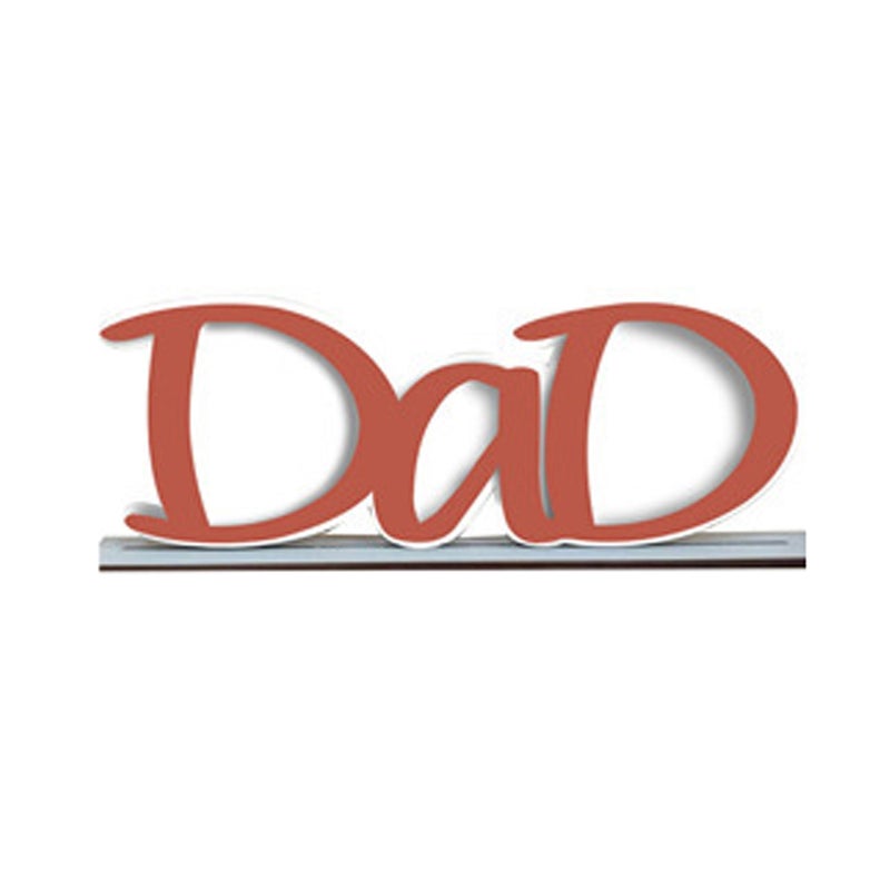 Picture Frame Father's Day Decoration Gift Photo Frame DaD/PaPa Shape for Desk Decor Ornaments - Image 1