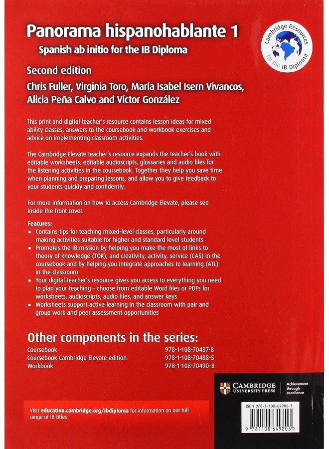 Panorama Hispanohablante 1 Teacher's Resource with Cambridge Elevate: Spanish ab initio for the IB Diploma - Image 2