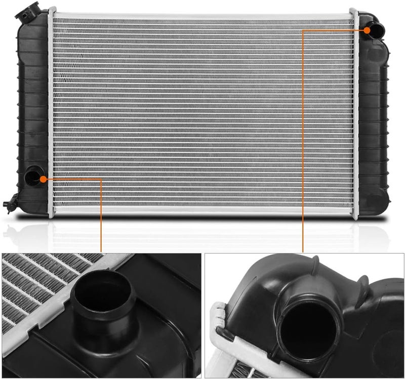PM Performotor مبرد تبريد كامل من الألمنيوم DPI-0744 متوافق مع شيفروليه S10/GMC S15 بيك أب 2.8L MT من 82-90 - Image 3