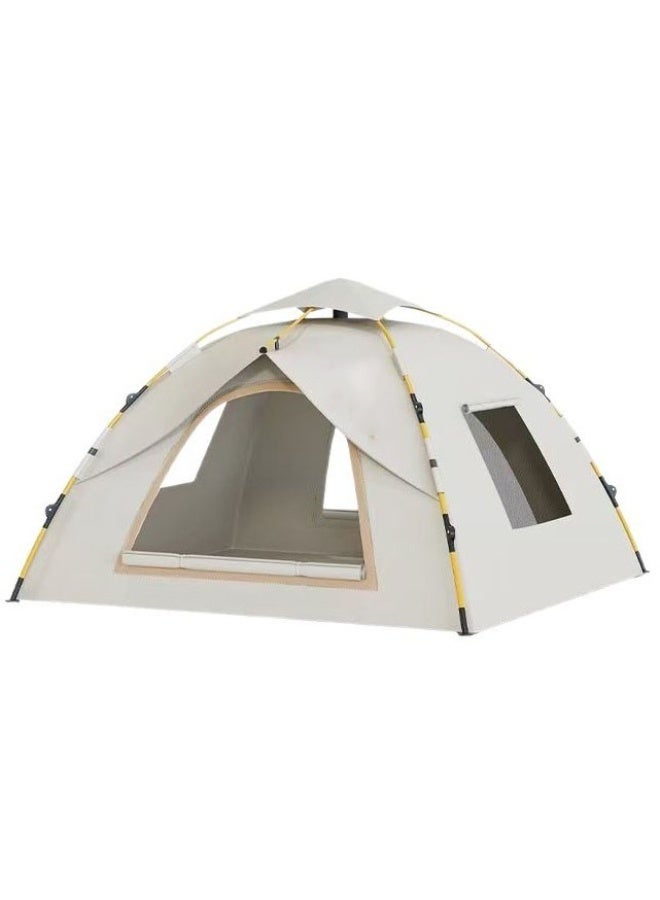 fdsport Automatic Pop Up Camping Tent 2-3 Person (200x150x125cm) | Waterproof & UV Resistant Outdoor Family Tent | Quick Setup Instant Tent with 2 Doors 2 Windows | Lightweight Portable Camping Shelter - Image 2