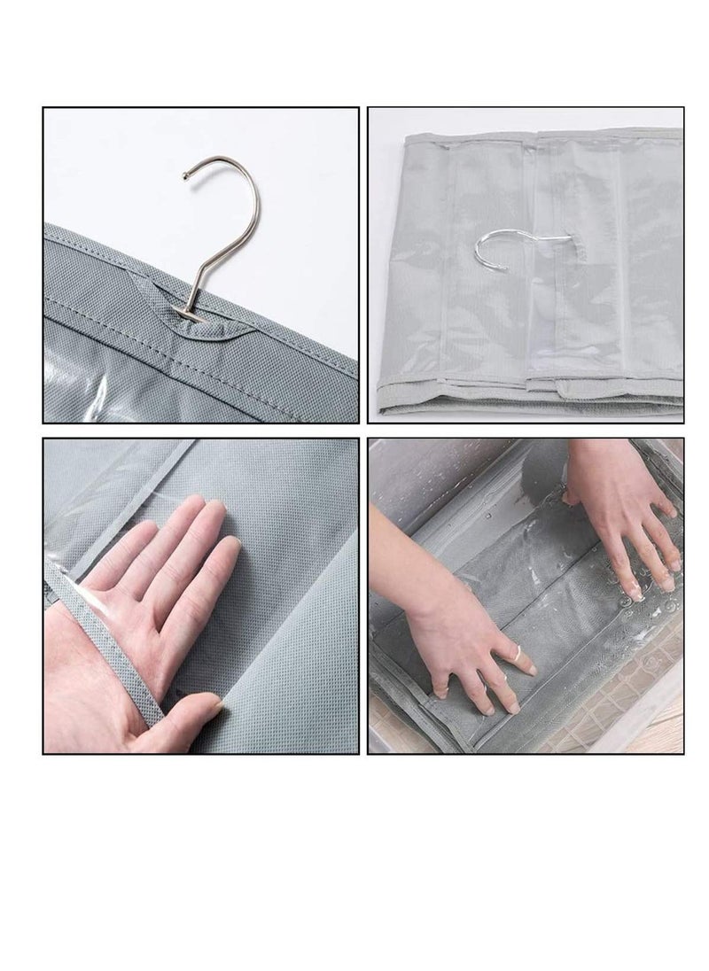 Y&D - Set of Fabric Dresser Drawer Dividers Wardrobe Closet Organiser Foldable Storage Box for Underwear Makeup Clothes Kitchen Toys Collapsible Organizer - Image 1